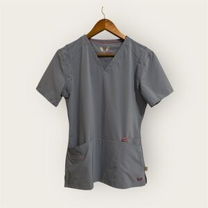 Smitten Rock Goddess V-Neck Scrub Top